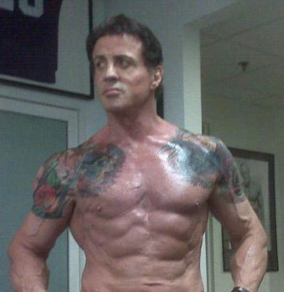 Sylvester Stallone Both Arm Tattoo